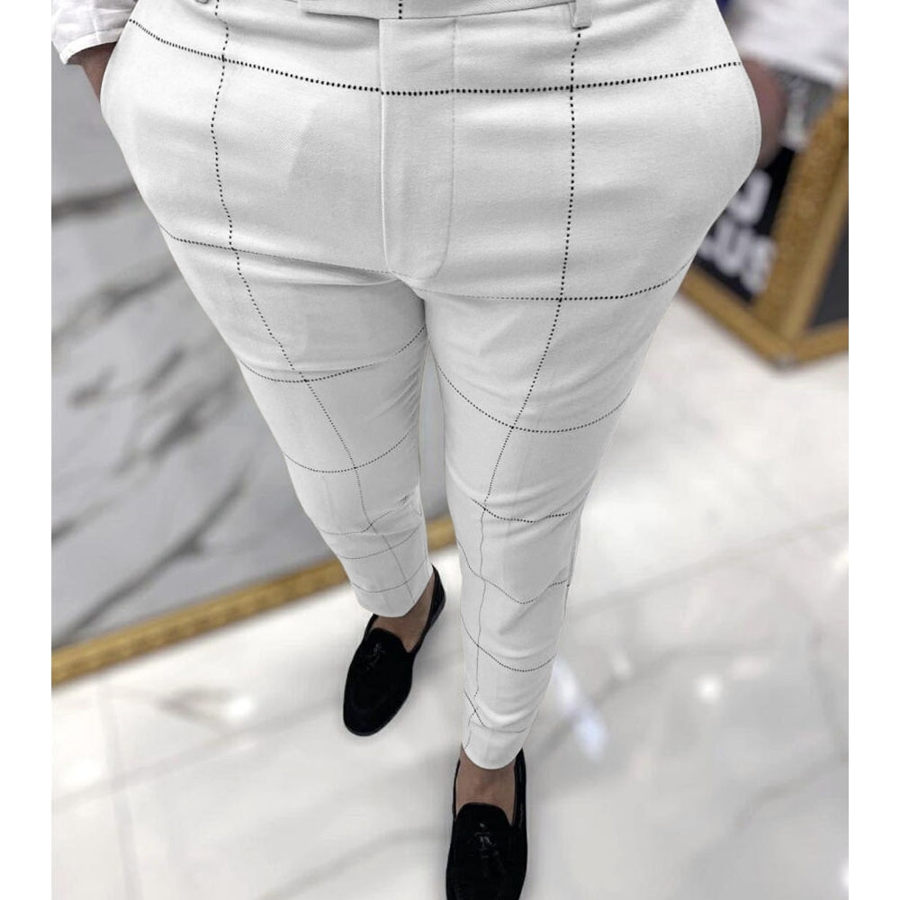 Men's Pants Comfortable Soft Casual Pants Stretch Pant New Style For Business Workplace Office Job Interview Wedding Summer Fall